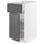 METOD / MAXIMERA - METOD / MAXIMERA Base cabinet with drawer/door, white/Voxtorp dark grey, 40x60 cm