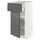 METOD / MAXIMERA - METOD / MAXIMERA Base cabinet with drawer/door, white/Voxtorp dark grey, 40x37 cm