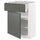METOD / MAXIMERA - METOD / MAXIMERA Base cabinet with drawer/door, white/Voxtorp dark grey, 60x37 cm