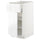 METOD / MAXIMERA base cabinet with drawer/door, white/Voxtorp high-gloss/white, 40x60 cm