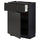 METOD / MAXIMERA - METOD / MAXIMERA Base cabinet with drawer/door, black/Upplöv matt anthracite, 60x37 cm