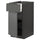 METOD / MAXIMERA base cabinet with drawer/door, black/Voxtorp dark grey, 40.0x80.0x60.0 cm