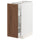 METOD / MAXIMERA base cabinet/pull-out int fittings, white Enköping/brown walnut effect, 30x60 cm