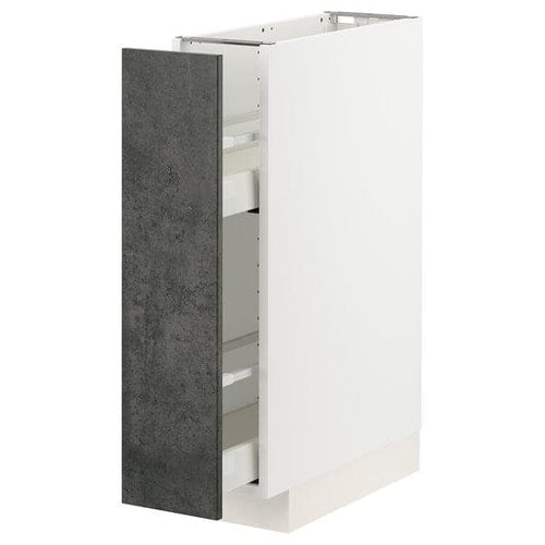 METOD / MAXIMERA - Base unit and pull-out accessories , 20x60 cm