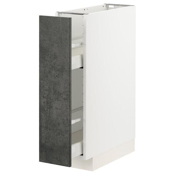 METOD / MAXIMERA - Base unit and pull-out accessories , 20x60 cm