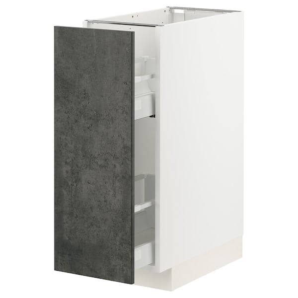 METOD / MAXIMERA - Base unit and pull-out accessories , 30x60 cm