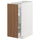 METOD / MAXIMERA - METOD / MAXIMERA Base cabinet/pull-out int fittings, white/Tistorp brown walnut effect, 30x60 cm