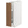 METOD / MAXIMERA - METOD / MAXIMERA Base cabinet/pull-out int fittings, white/Tistorp brown walnut effect, 20x60 cm