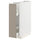 METOD / MAXIMERA base cabinet/pull-out int fittings, white/Upplöv matt dark beige, 20x60 cm