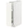 METOD / MAXIMERA - METOD / MAXIMERA Base cabinet/pull-out int fittings, white/Vallstena white, 20x60 cm