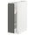 METOD / MAXIMERA base cabinet/pull-out int fittings, white/Voxtorp dark grey, 20x60 cm