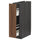 METOD / MAXIMERA base cabinet/pull-out int fittings, black Enköping/brown walnut effect, 20x60 cm