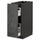METOD / MAXIMERA base cabinet/pull-out int fittings, black/Kalhyttan dark grey concrete effect, 30.0x80.0x60.0 cm