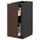 METOD / MAXIMERA base cabinet/pull-out int fittings, black/Sinarp brown, 30.0x80.0x60.0 cm