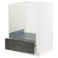 METOD / MAXIMERA - Oven base cabinet with drawer , 60x60 cm - best price from Maltashopper.com 59415286