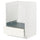 METOD / MAXIMERA - METOD / MAXIMERA Base cabinet for oven with drawer, white/Vallstena white, 60x60 cm