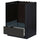 METOD / MAXIMERA - METOD / MAXIMERA Base cabinet for oven with drawer, black/Nickebo matt anthracite, 60x60 cm