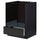 METOD / MAXIMERA - METOD / MAXIMERA Base cabinet for oven with drawer, black/Upplöv matt anthracite, 60x60 cm
