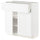 METOD / MAXIMERA base cabinet with drawer/2 doors, white Enköping/white wood effect, 80x37 cm