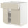 METOD / MAXIMERA base cabinet with drawer/2 doors, white/Havstorp beige, 80x60 cm