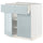 METOD / MAXIMERA base cabinet with drawer/2 doors, white/Kallarp light grey-blue, 80.0x80.0x60.0 cm