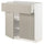 METOD / MAXIMERA base cabinet with drawer/2 doors, white/Stensund beige, 80.0x80.0x37 cm