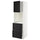 METOD / MAXIMERA hi cab f ov w dr/2 frnts/2 hi drwrs, white/Lerhyttan black stained, 60.0x200.0x60.0 cm