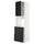 METOD / MAXIMERA - Hi cab f ov w dr/2 frnts/2 hi drwrs, white/Lerhyttan black stained , 60x60x220 cm