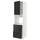 METOD / MAXIMERA - METOD / MAXIMERA Hi cab f ov w dr/2 frnts/2 hi drwrs, white/Nickebo matt anthracite, 60x60x220 cm