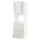 METOD / MAXIMERA hi cab f ov w dr/2 frnts/2 hi drwrs, white/Ringhult light grey, 60x60x200 cm