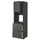 METOD / MAXIMERA hi cab f ov w dr/2 frnts/2 hi drwrs, black/Voxtorp dark grey, 60.0x200.0x60.0 cm