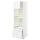 METOD / MAXIMERA hi cab f ov/combi ov w dr/2 drwrs, white/Axstad matt white, 60x60x200 cm