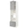 METOD / MAXIMERA hi cab f ov/combi ov w dr/2 drwrs, white/Bodbyn grey, 60.0x240.0x60.0 cm