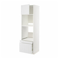 METOD / MAXIMERA - Hi cab f ov/combi ov w dr/2 drwrs, white/Stensund white , 60x60x200 cm - best price from Maltashopper.com 79459260