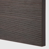 METOD / MAXIMERA - High cab for oven/micro w drawer, white Askersund/dark brown ash effect, 60x60x140 cm - best price from Maltashopper.com 69335072