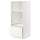 METOD / MAXIMERA - METOD / MAXIMERA High cab for oven/micro w drawer, white/Vallstena white, 60x60x140 cm