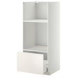 METOD / MAXIMERA high cabinet f built-in appliances, white/Veddinge white, 60x60x140 cm