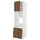 METOD / MAXIMERA - METOD / MAXIMERA High cab f oven/micro w dr/2 drwrs, white Enköping/brown walnut effect, 60x60x220 cm