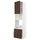 METOD / MAXIMERA - High cab f oven/micro w dr/2 drwrs, white/Sinarp brown , 60x60x240 cm