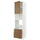 METOD / MAXIMERA - METOD / MAXIMERA High cab f oven/micro w dr/2 drwrs, white/Tistorp brown walnut effect, 60x60x240 cm