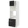 METOD / MAXIMERA - High cab f oven/micro w dr/2 drwrs, white/Upplöv matt anthracite , 60x60x200 cm