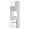 METOD / MAXIMERA high cabinet f built-in appliances, white/Veddinge white, 60x60x200 cm
