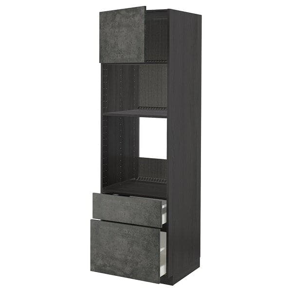 Ikea METOD / MAXIMERA - Mobile forno/microond/anta/2cassett , 60x60x200 cm