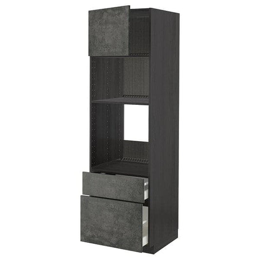 Ikea METOD / MAXIMERA - Mobile forno/microond/anta/2cassett , 60x60x200 cm