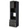 METOD / MAXIMERA - METOD / MAXIMERA High cab f oven/micro w dr/2 drwrs, black/Nickebo matt anthracite, 60x60x220 cm