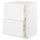 METOD / MAXIMERA base cab f sink+2 fronts/2 drawers, white/Axstad matt white, 60x60 cm