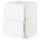 METOD / MAXIMERA base cab f sink+2 fronts/2 drawers, white Enköping/white wood effect, 60x60 cm