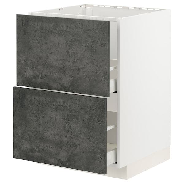 Ikea METOD / MAXIMERA - Mobile lavello/2frontali/2cassetti , 60x60 cm