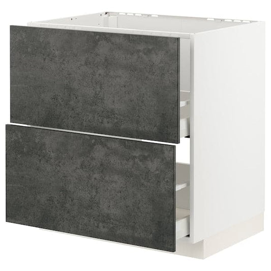 Ikea METOD / MAXIMERA - Mobile lavello/2frontali/2cassetti , 80x60 cm