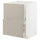 METOD / MAXIMERA - Base cab f sink+2 fronts/2 drawers, white/Stensund beige, 60x60 cm